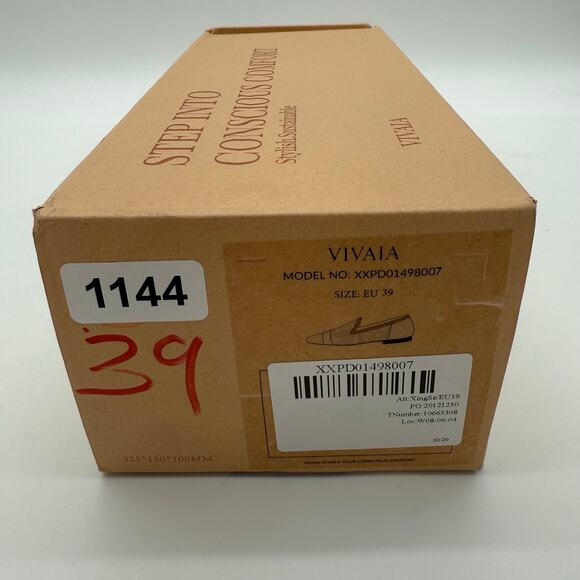 Vivaia Reva Perforated Slip On Minimalist Loafer Knit Breathable Comfort Ivory 8 - Picture 7 of 8